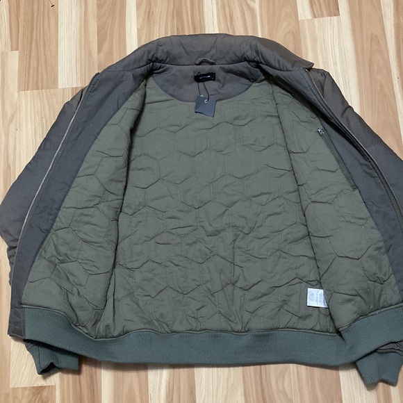 MILITAT BOMBER JACKET DK GREEN MOSS MENS - Picture 5 of 7